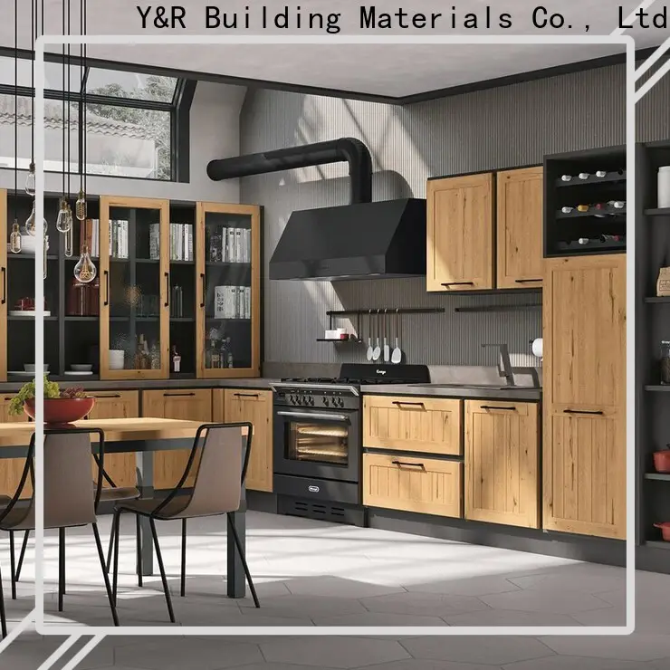 New modern high gloss kitchen cabinets factory 1