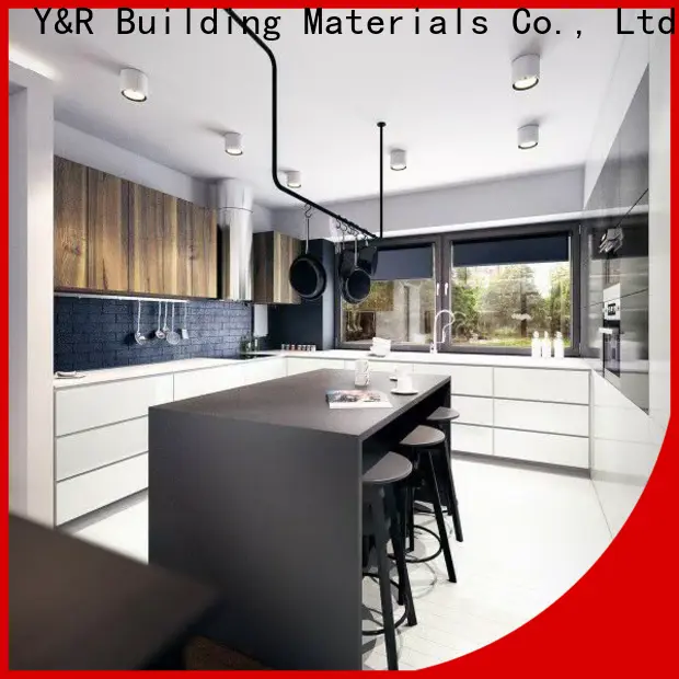 Y&r Furniture Custom black modern cabinet factory 1