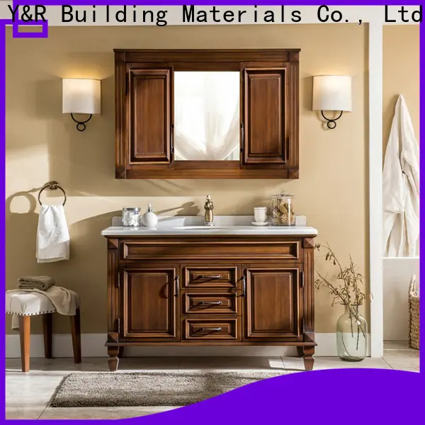 Y&r Furniture High-quality wooden floating bathroom vanity factory 1