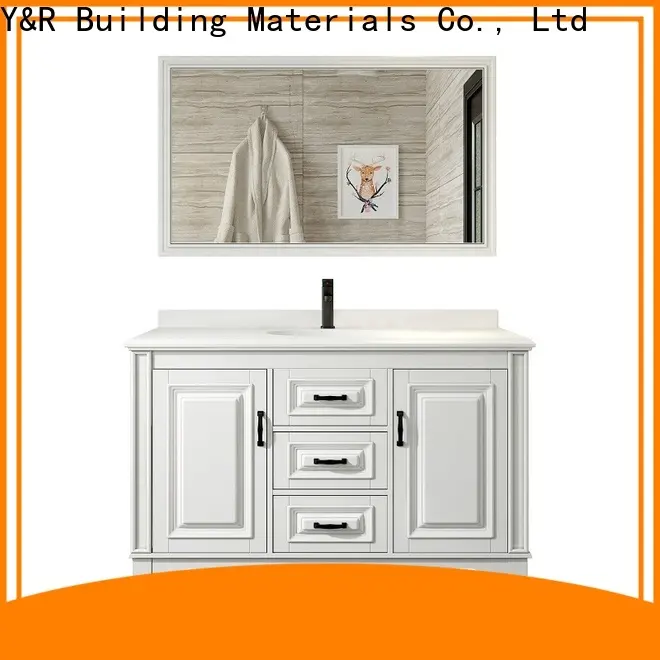 Y&r Furniture Custom pvc mdf bathroom cabinet for business 1