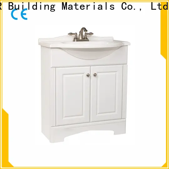 Custom pvc bathroom mirror cabinet company 1