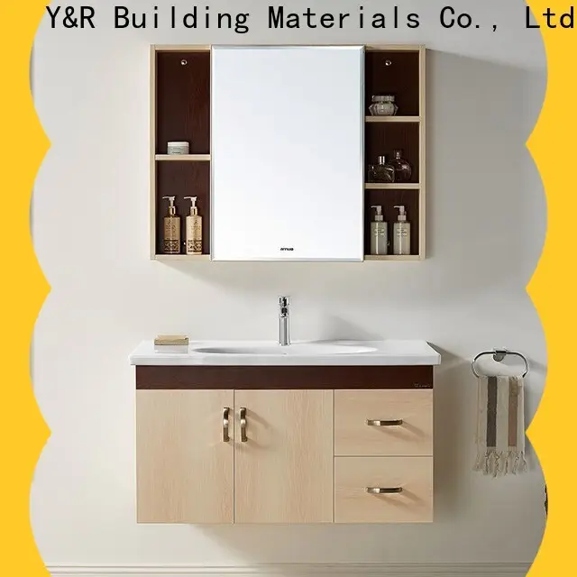 High-quality pvc bathroom cabinet with mirror manufacturers 1