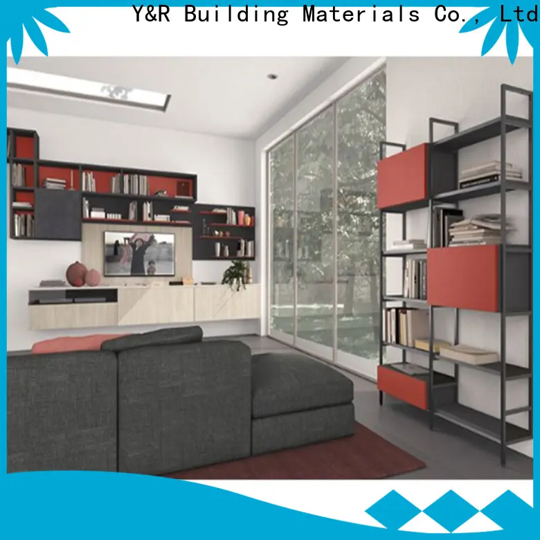 Y&r Furniture modern black kitchen cabinets factory 1