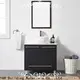 Custom black bathroom vanity for business 1