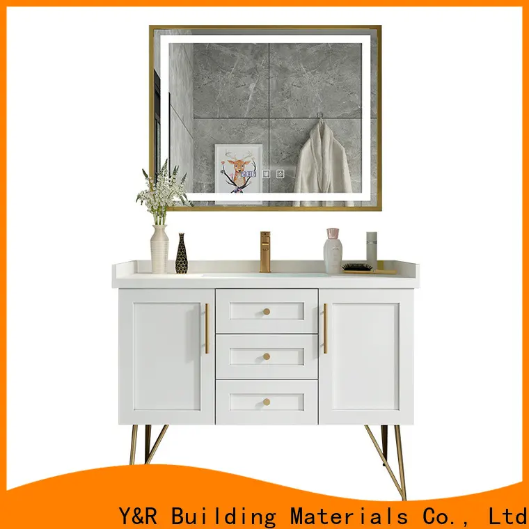 China wooden floating bathroom vanity company 1