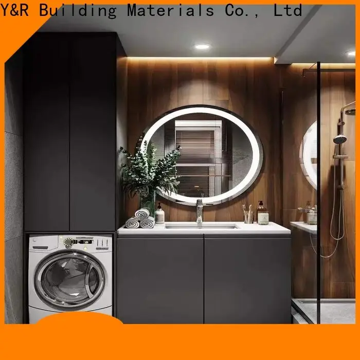 Y&r Furniture solid wood wall mounted bathroom vanity company 1