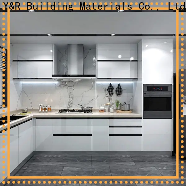Wholesale solid wood kitchen cabinet factory 1