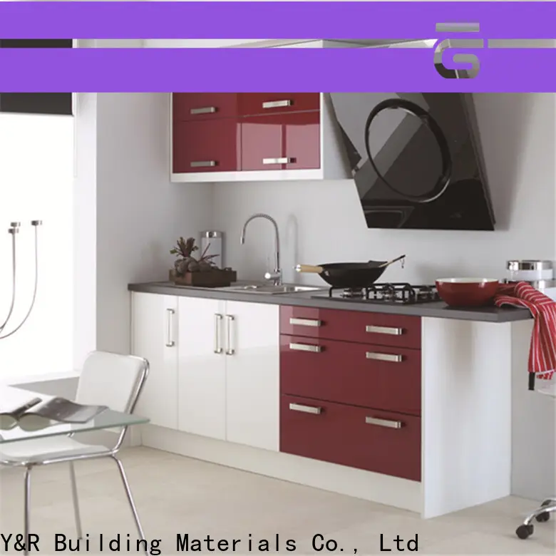 Y&r Furniture High-quality modern high gloss kitchen cabinets factory 1
