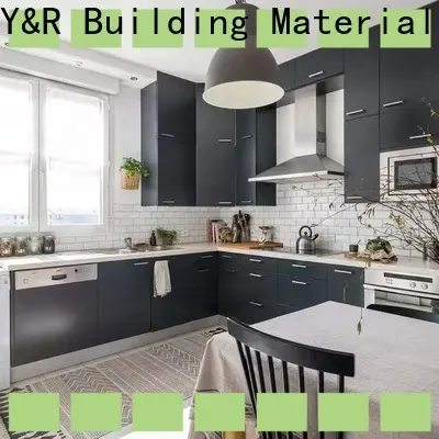 China contemporary style kitchen cabinets factory 1