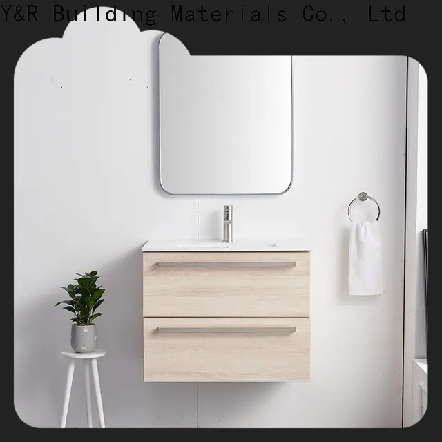 Y&r Furniture wooden floating bathroom vanity Suppliers 1