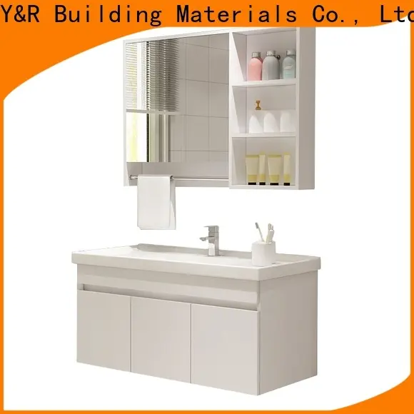 Y&r Furniture Best pvc bathroom cabinet with mirror factory1 1