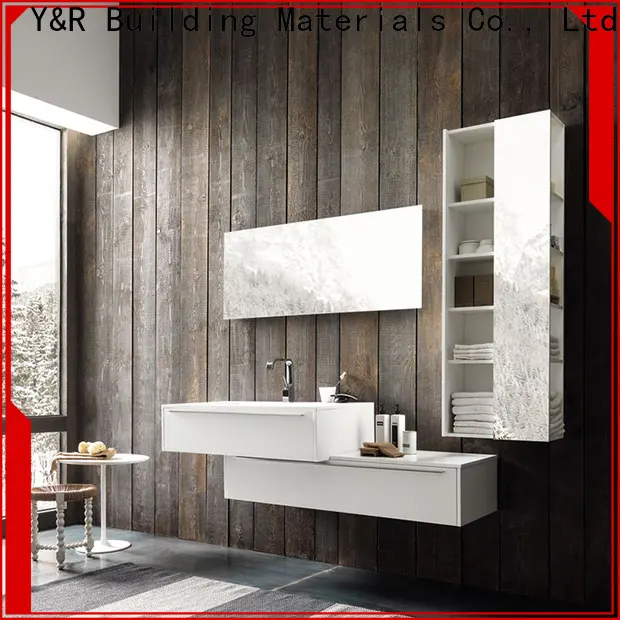 Wholesale pvc bathroom cabinet with mirror manufacturers 1