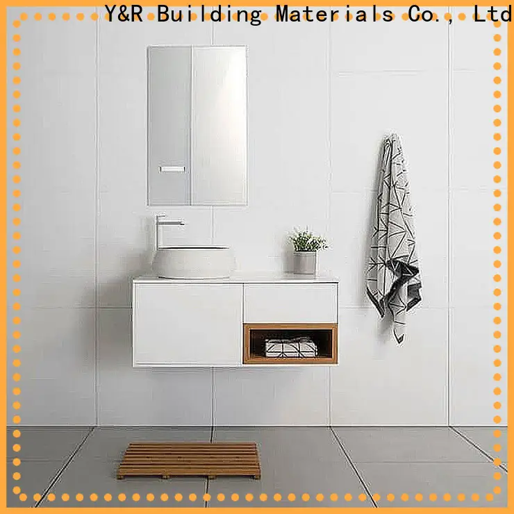 Y&r Furniture Top solid wood wall mounted bathroom vanity company 1