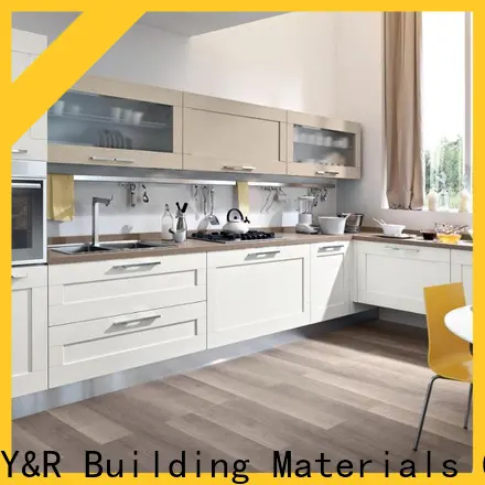 Wholesale modern wood kitchen cabinets company 1