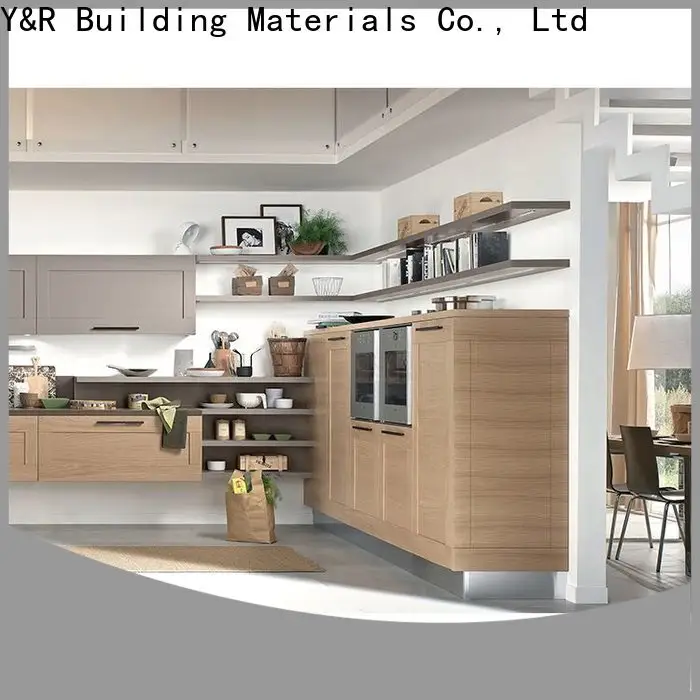 Y&r Furniture New modern black kitchen cabinets Suppliers 1