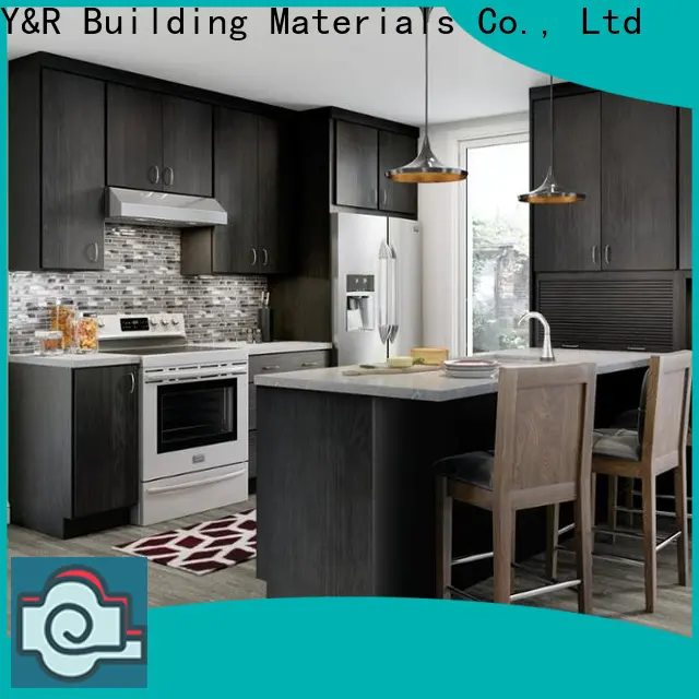 Y&r Furniture Custom black modern cabinet manufacturers 1