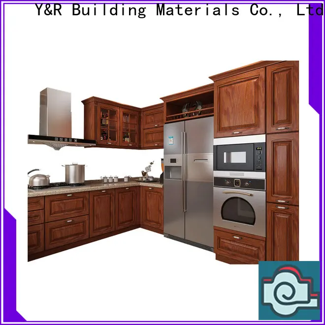 Y&r Furniture black traditional kitchen cabinets Suppliers 1