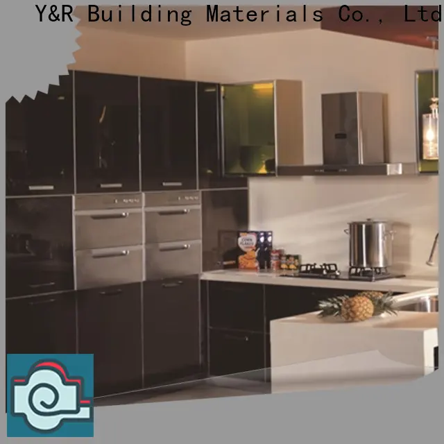 Y&r Furniture New high gloss kitchen cabinets for sale factory 1