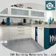 Latest white gloss laminate kitchen cabinets company 1
