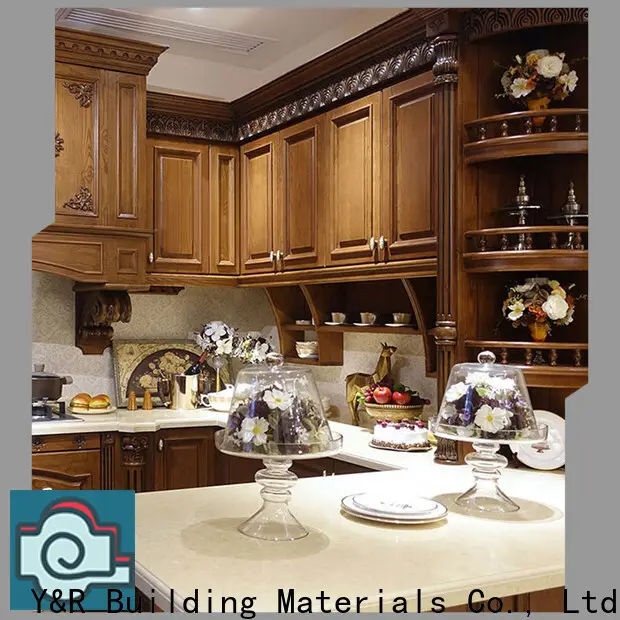 Wholesale traditional oak kitchen cabinets for business 1