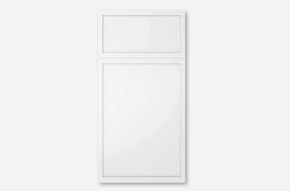 Slim White Shaker Kitchen Cabinets 1