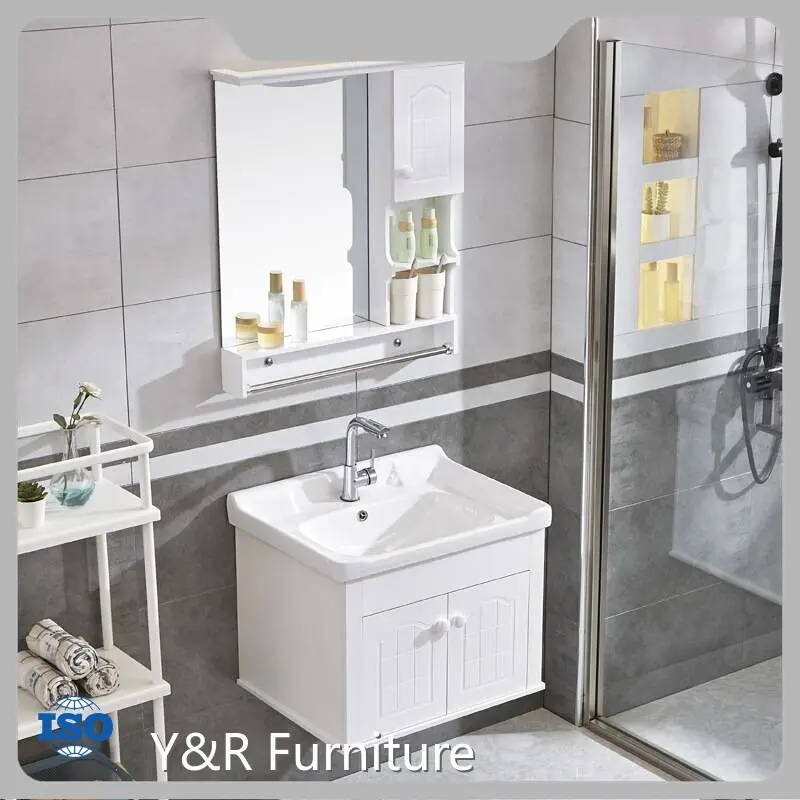 Modern Bathroom Vanity Maple/Oak/Solid Wood/MDF/melaminated Particle Board/PVC/ Polywood by Y&R Furniture 1