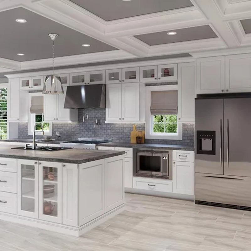 High Quality Solid Wood New Model Kitchen Cabinet 1