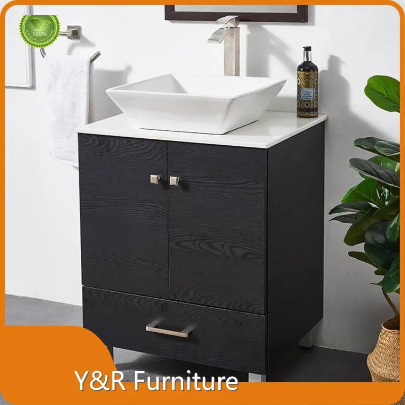 Antique Bathroom Vanity Maple/Oak/Solid Wood/MDF/melaminated Particle Board/PVC/ Polywood - - Y&R Furniture 1