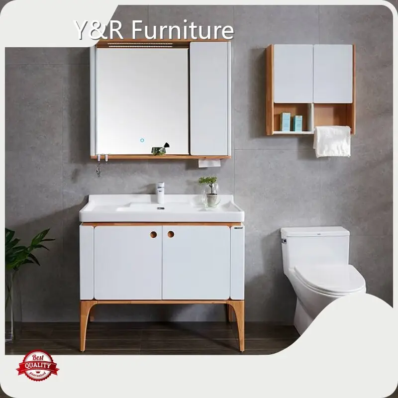 Bathroom Cabinet Maple/Oak/Solid Wood/MDF/melaminated Particle Board/PVC/ Polywood by Y&R Furniture 1