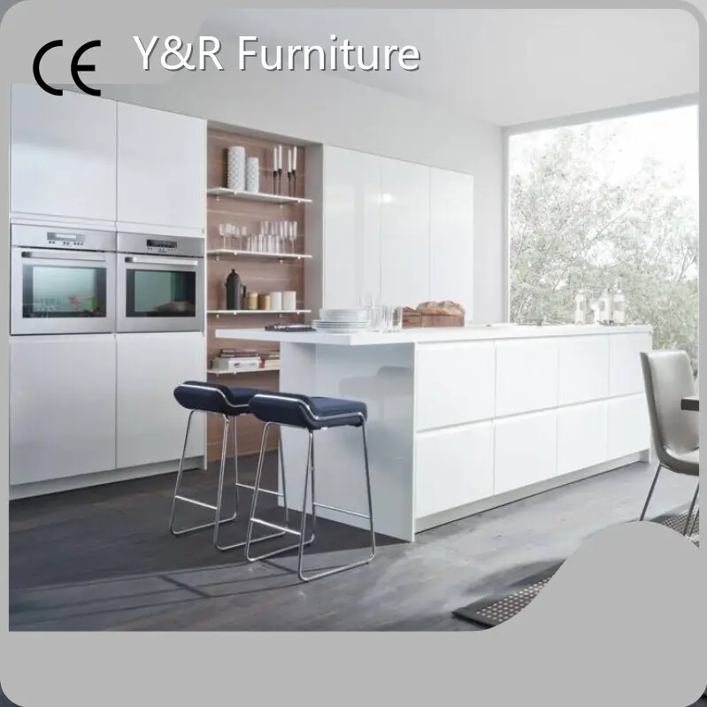 Latestnatural Wood Kitchen Cabinets Modern T/T Assemble Or Knock Down 1