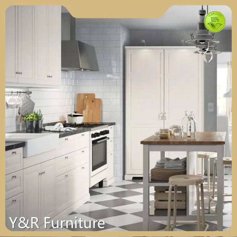 Modern Kitchen Furniture Maple/Oak/Solid Wood/MDF/melaminated Particle Board/PVC/ Polywood - - Y&R Furniture 1