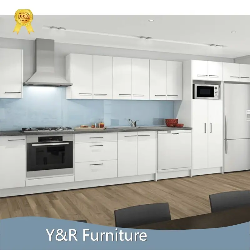 Qualitymodern Kitchen Dark Wood Maple/Oak/Solid Wood/MDF/melaminated Particle Board/PVC/ Polywood L/C 1