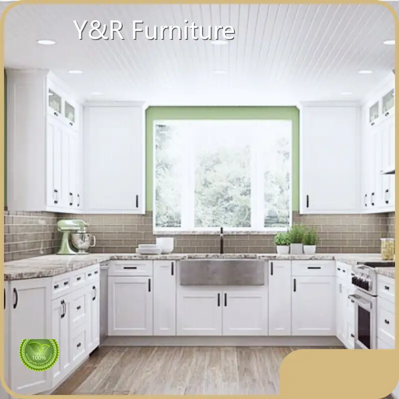 Y&R Furniture Modern Wood Cabinets for Kitchen Assemble Or Knock Down Modern Wood Cabinets for Kitchenfactory 1