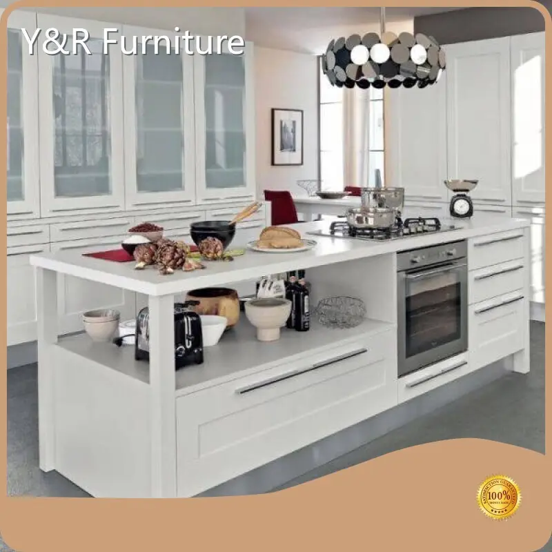 Modern Rustic Wood Kitchen Cabinets L/C by Y&R Furniture 1