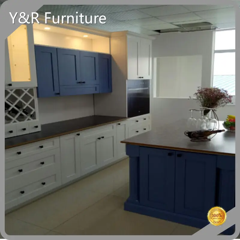 Traditional Black Kitchen Cabinets T/T - - Y&R Furniture 1