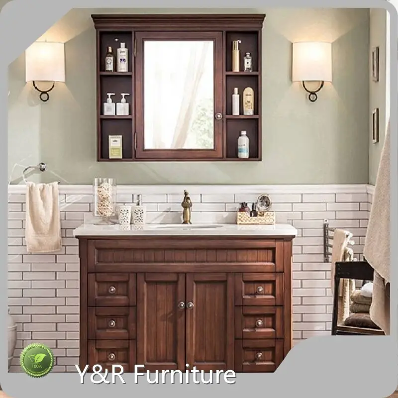 Bathroom Vanity Maple/Oak/Solid Wood/MDF/melaminated Particle Board/PVC/ Polywood Assemble Or Knock Downprice 1