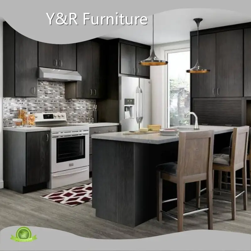 Latest Modern Kitchen Dark Wood Price List 1