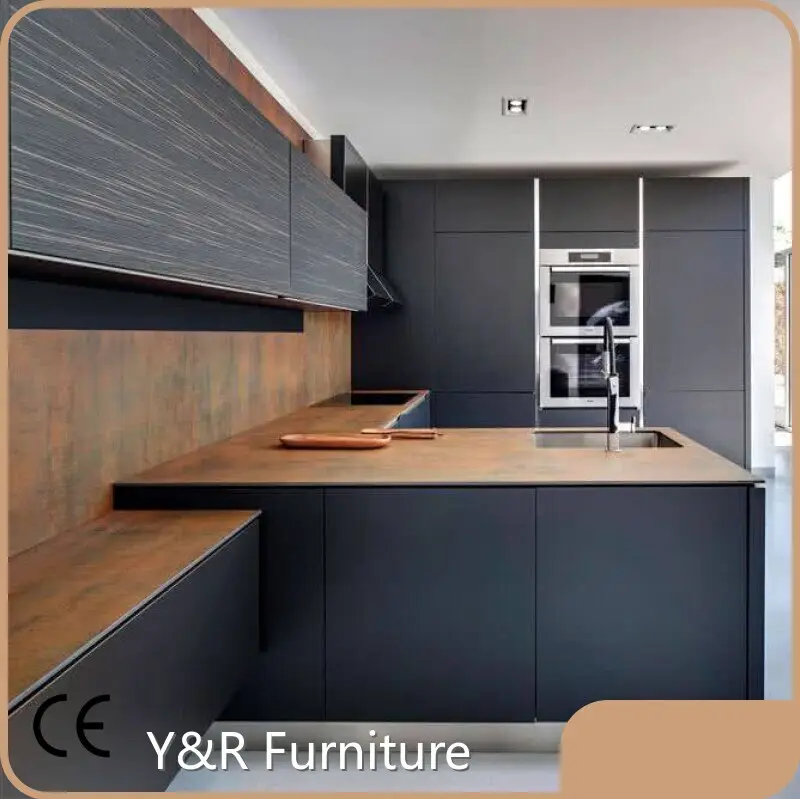 Modern Natural Wood Kitchen Cabinets T/Tprice 1