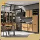 High-quality Modern Natural Wood Kitchen Cabinets Factory 1
