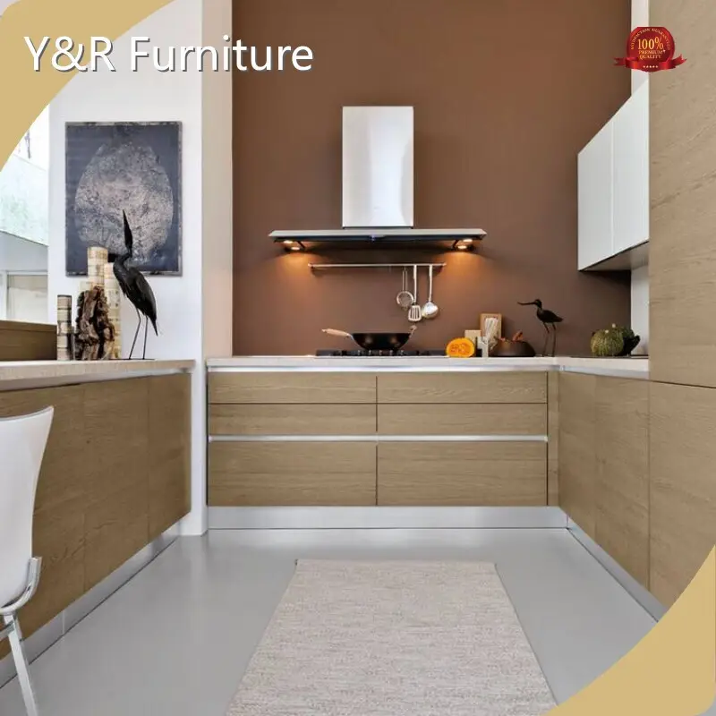 Modern Kitchen Cabinet Makers Maple/Oak/Solid Wood/MDF/melaminated Particle Board/PVC/ Polywood Assemble Or Knock Downcost 1
