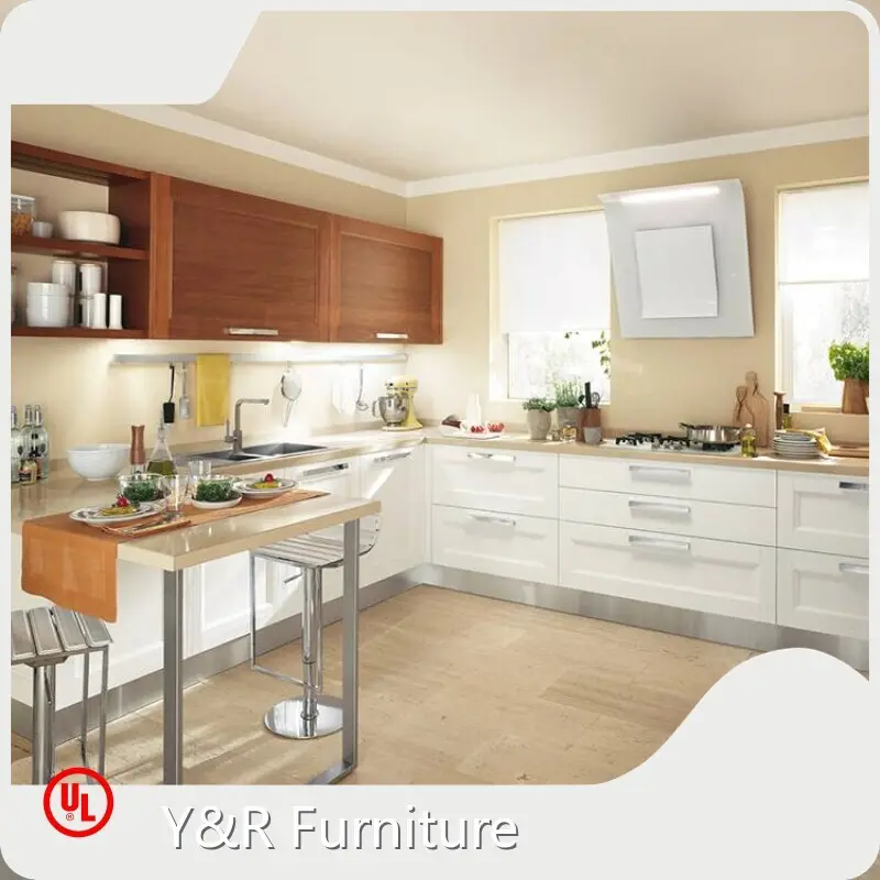 Y&R Furniture Modern Kitchen Cabinets for Sale Maple/Oak/Solid Wood/MDF/melaminated Particle Board/PVC/ Polywoodcost 1