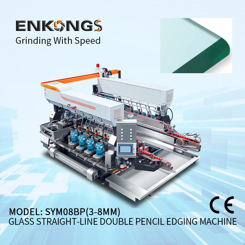 Factory Brand New Product Sym08 Glass Straight Line Double Round Edging Polishing and Grinding Machine 2