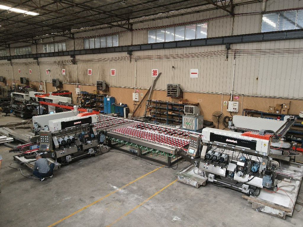 High Speedy Small Glass Edger Glass Edging Machine Prices Sm10 Double Bevelling and Polishing Machine 4