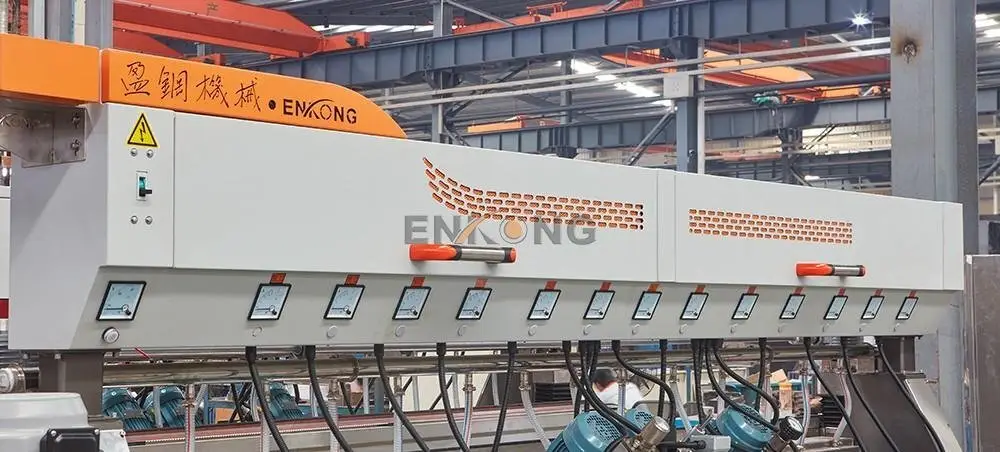 Enkong SM 26 glass double edging machine factory direct supply for round edge processing 2