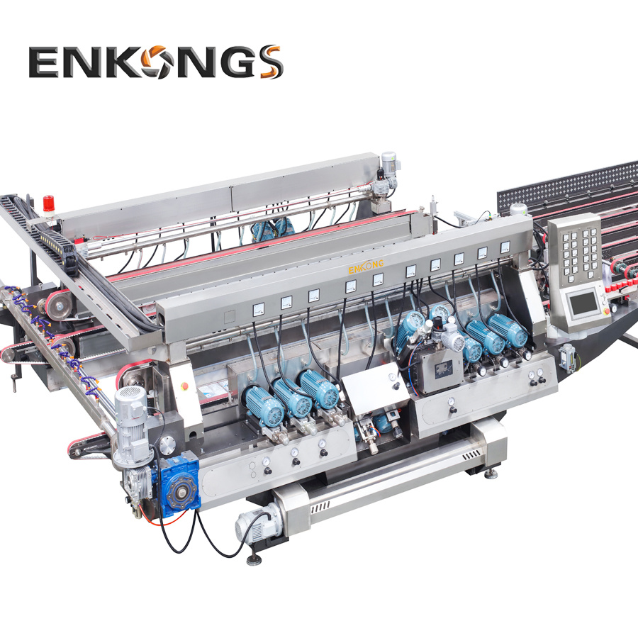 China Hot Selling 20 Spindles L Type Straight Line Glass Double Edger Processing Line Machinery Manufacturer 5