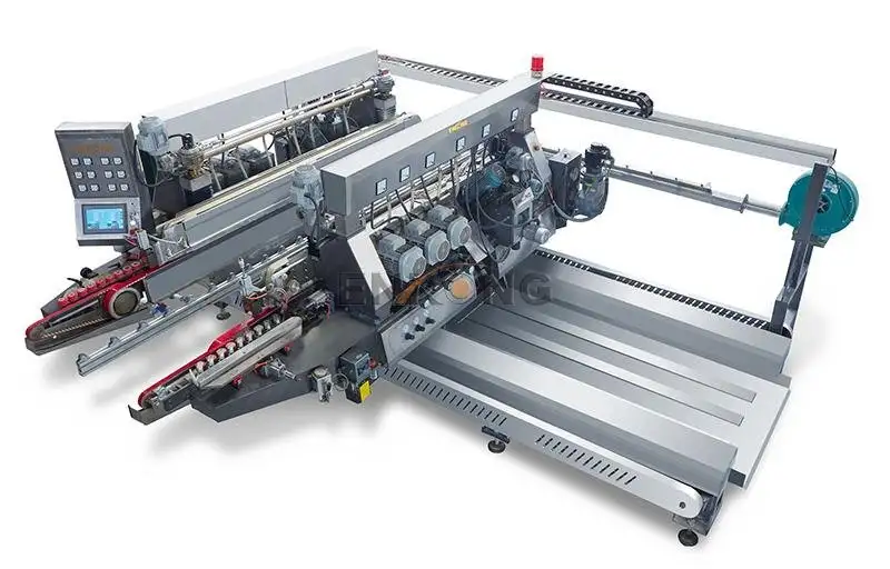 Hot glass double edger edging Enkong Brand straight-line
 glass 2