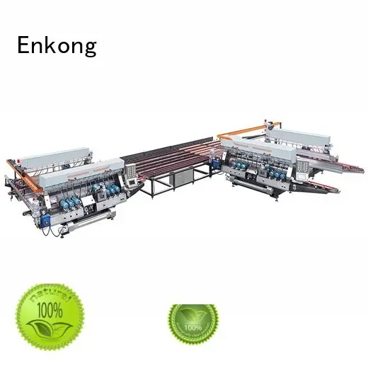 glass double edger line double Enkong Brand double edger 1