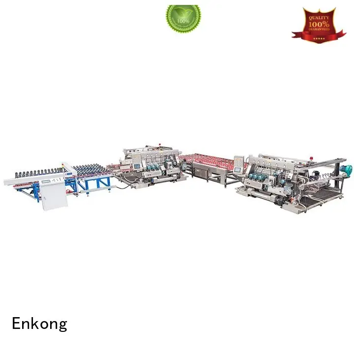 glass
 edging
 Quality Enkong Brand glass double edger straight-line straight-line
 double 1