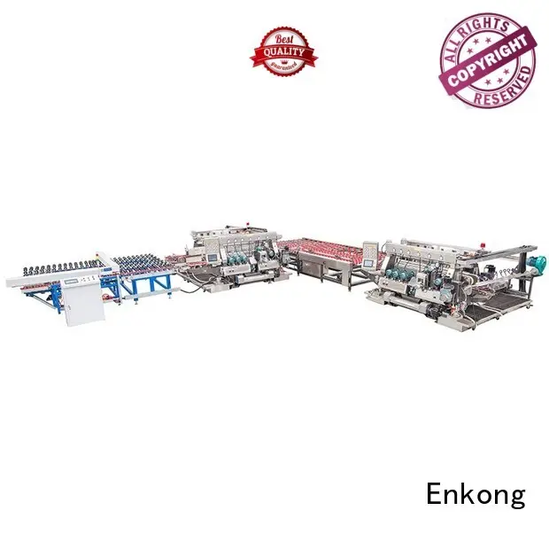 double production straight-line glass double edger Enkong manufacture 1