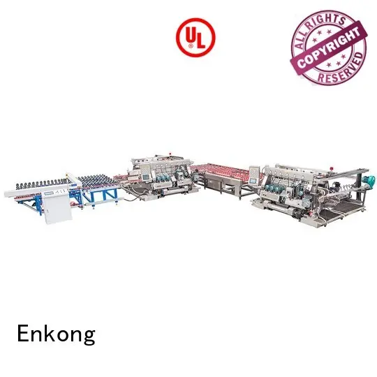 production double edger glass round Enkong company 1